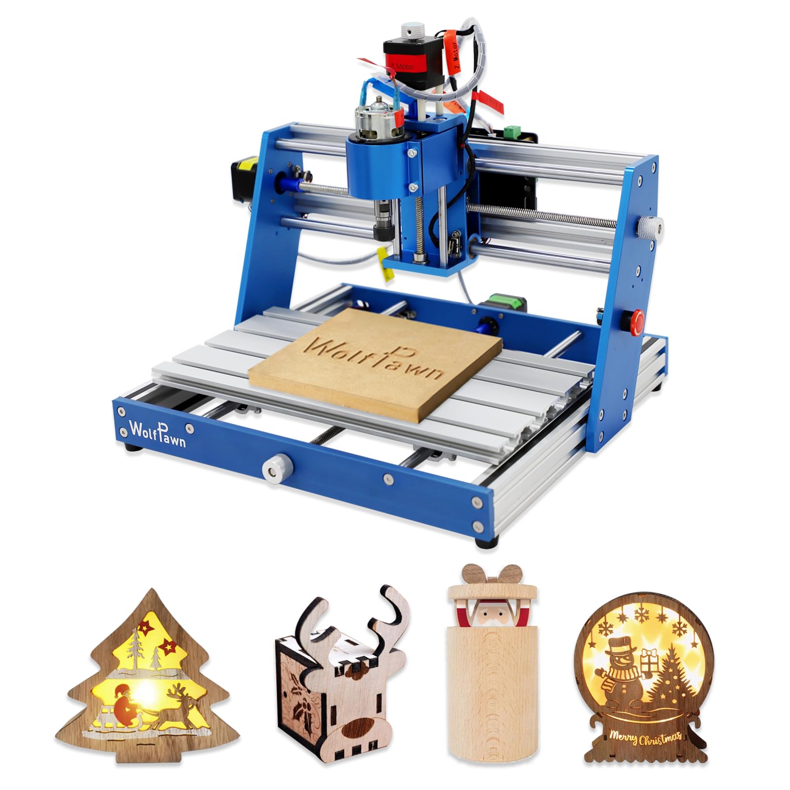 WolfPawn 3018 CNC Machine All-Metal CNC Router Machine, with